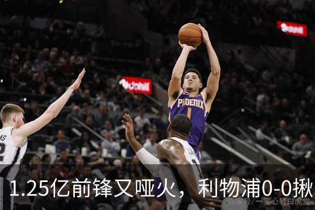 1.25亿前锋又哑火，利物浦0-0揪出大问题：全场拉边不进球